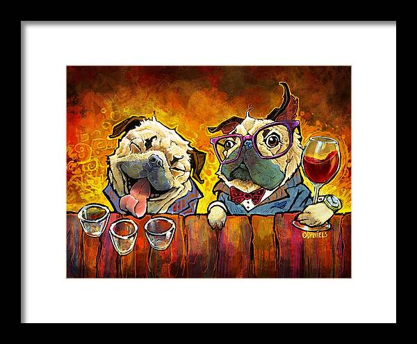 Pug Shots - Framed Print