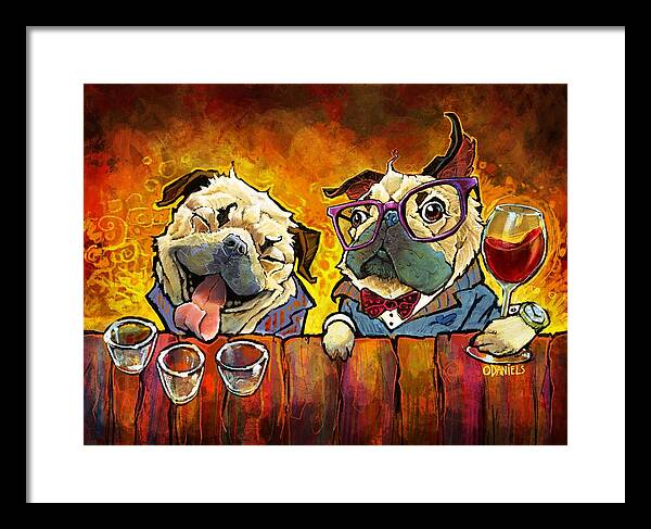 Pug Shots - Framed Print