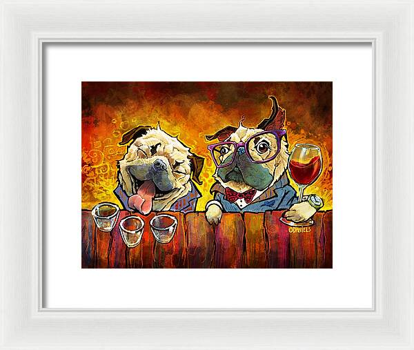 Pug Shots - Framed Print