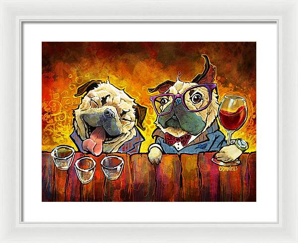 Pug Shots - Framed Print