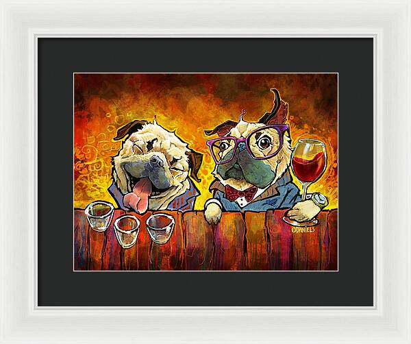 Pug Shots - Framed Print