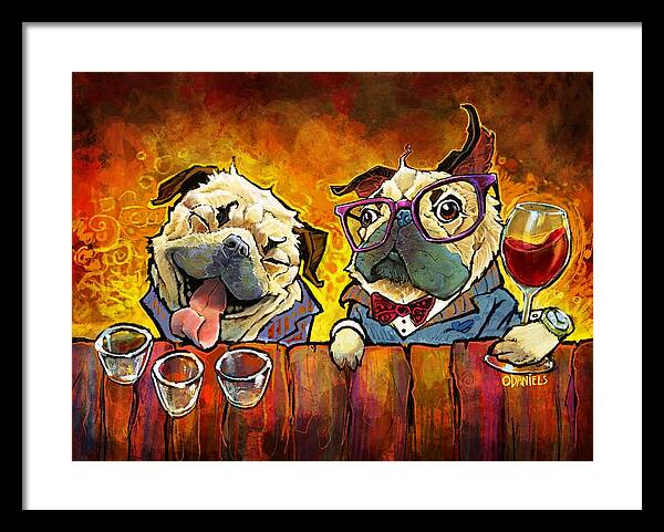 Pug Shots - Framed Print