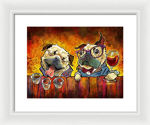 Pug Shots - Framed Print