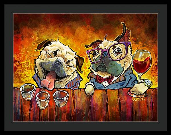 Pug Shots - Framed Print