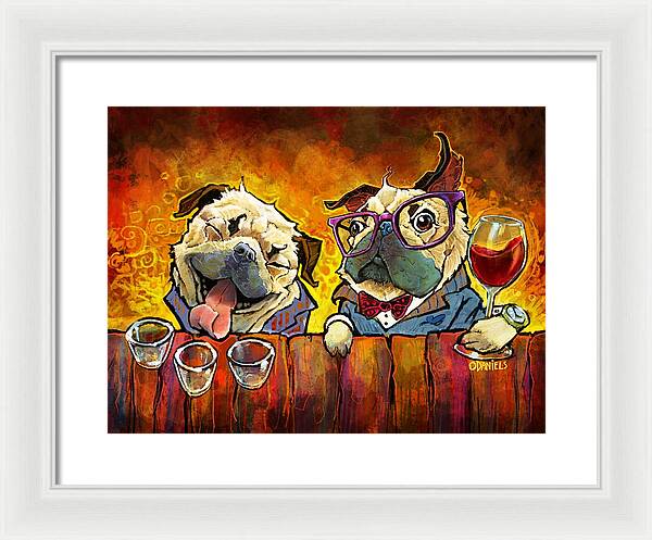 Pug Shots - Framed Print