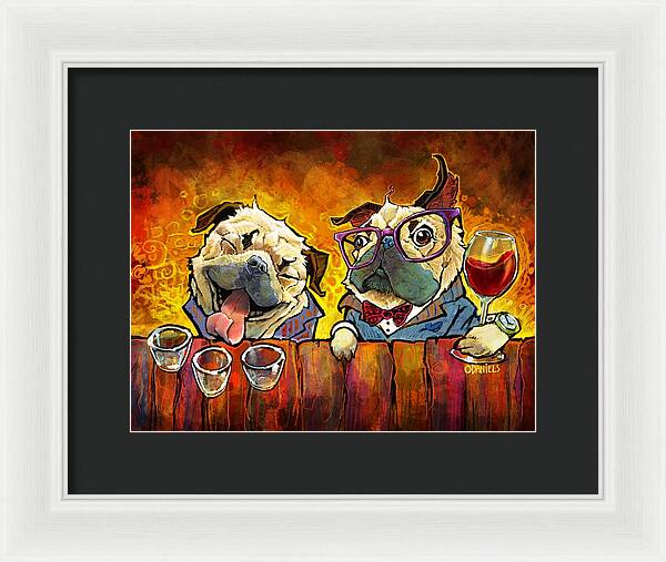 Pug Shots - Framed Print