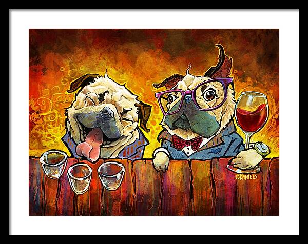 Pug Shots - Framed Print