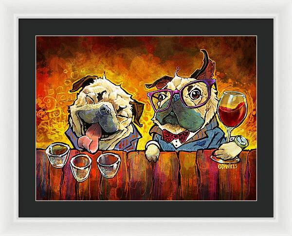 Pug Shots - Framed Print