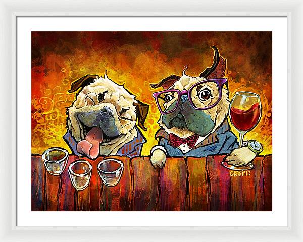 Pug Shots - Framed Print