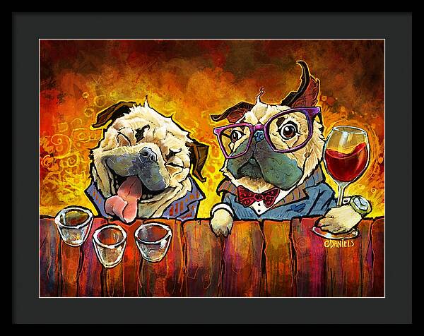 Pug Shots - Framed Print