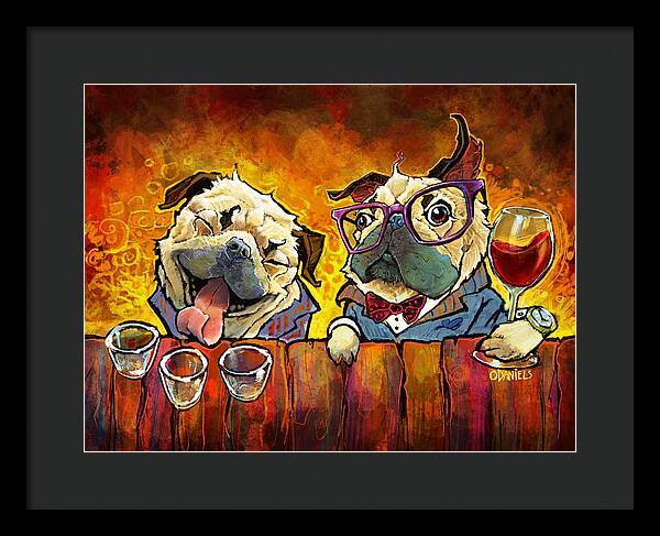 Pug Shots - Framed Print