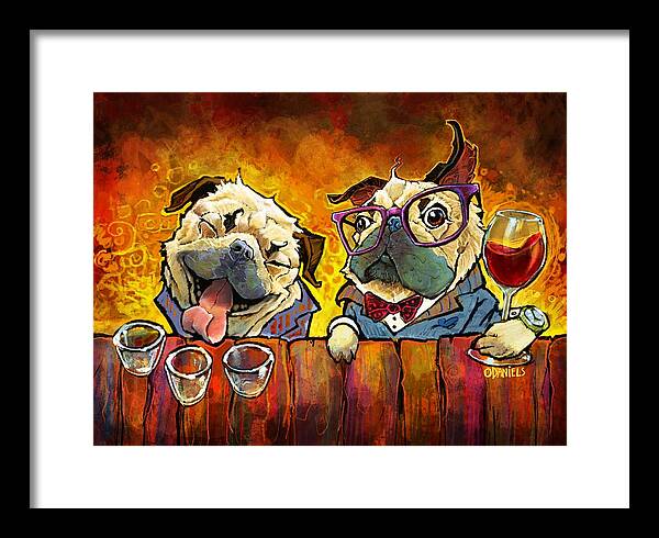 Pug Shots - Framed Print