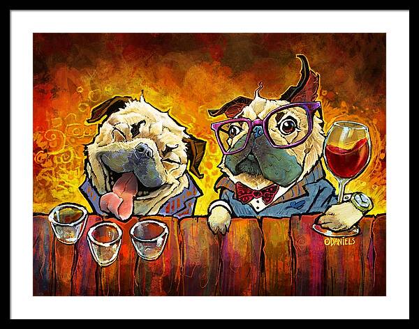 Pug Shots - Framed Print