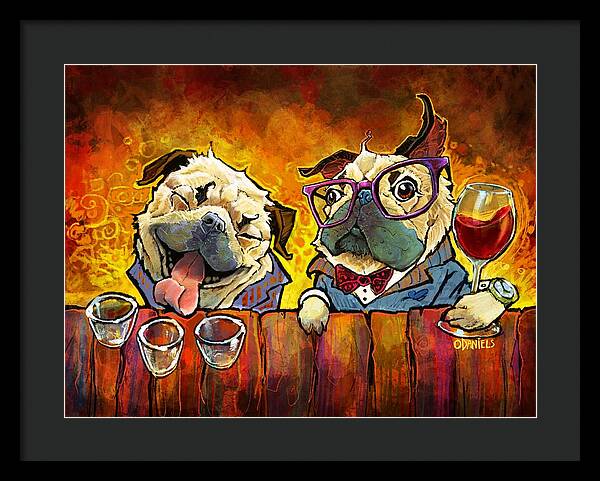 Pug Shots - Framed Print