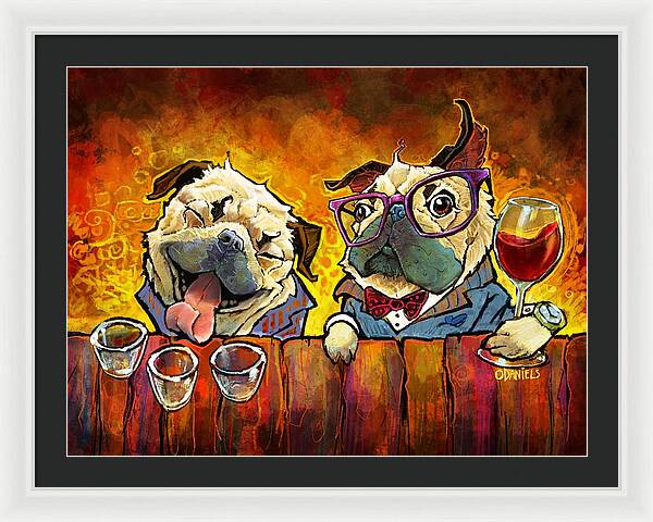 Pug Shots - Framed Print