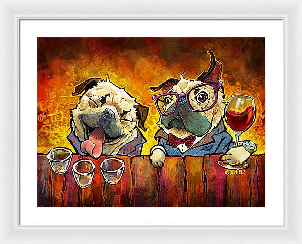 Pug Shots - Framed Print