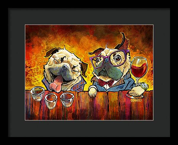 Pug Shots - Framed Print