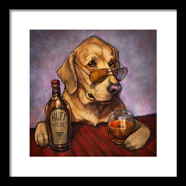 Ruff Whiskey - Framed Print