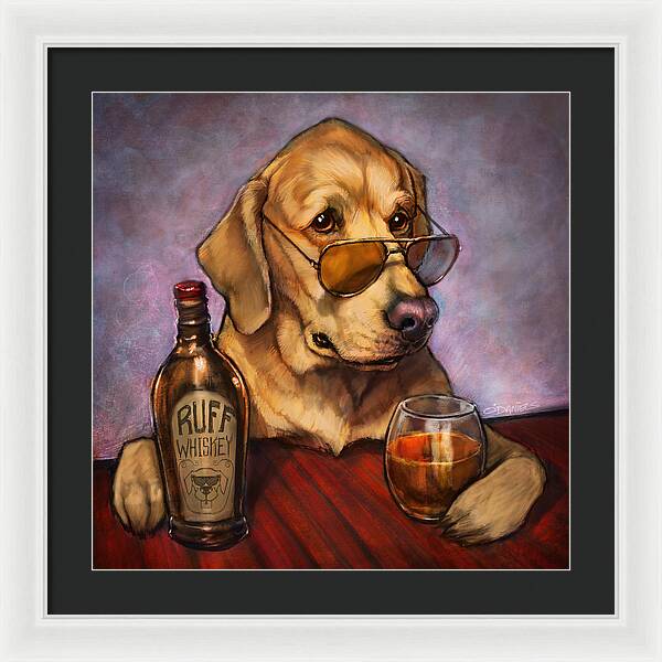 Ruff Whiskey - Framed Print