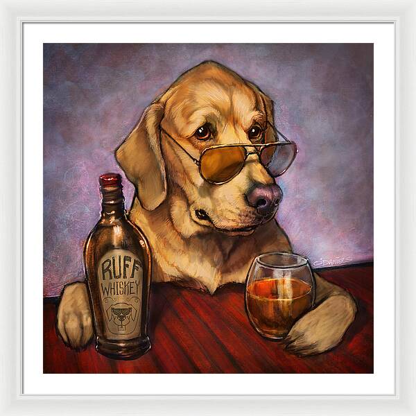 Ruff Whiskey - Framed Print