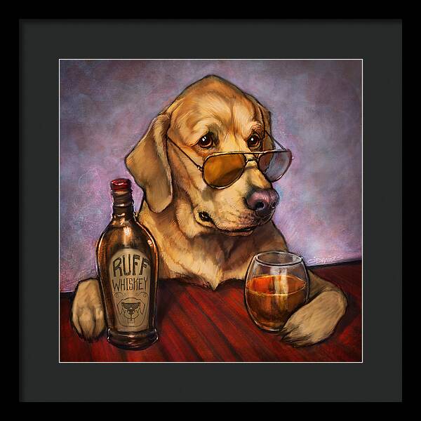 Ruff Whiskey - Framed Print