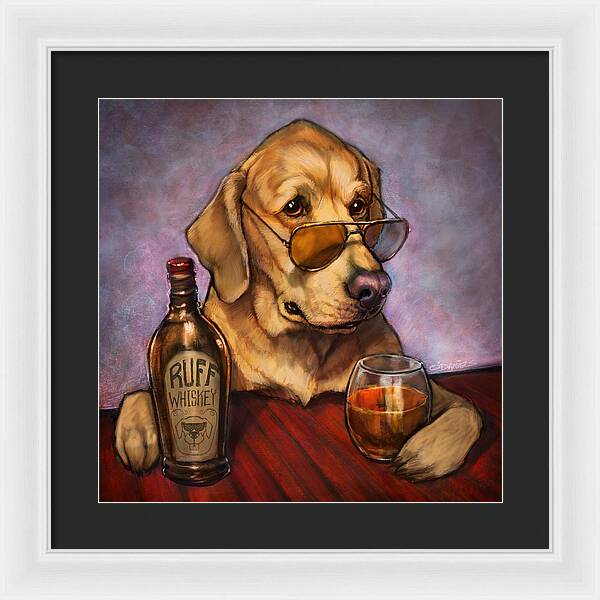 Ruff Whiskey - Framed Print