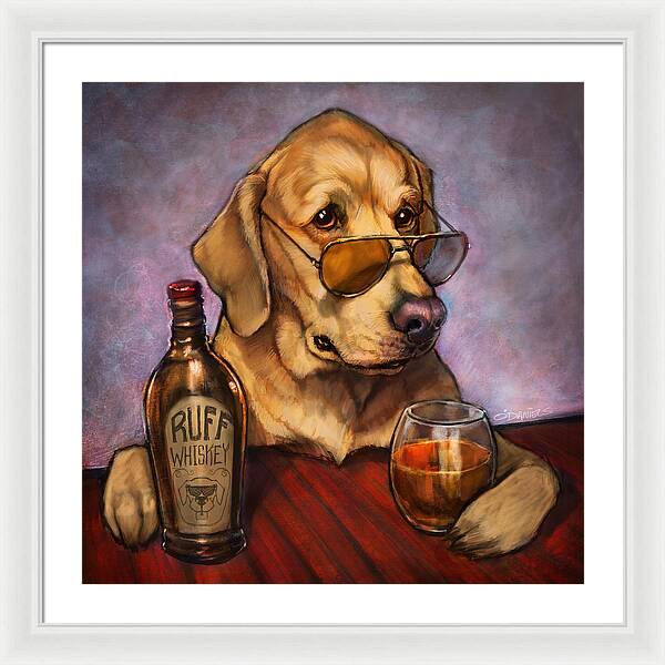 Ruff Whiskey - Framed Print