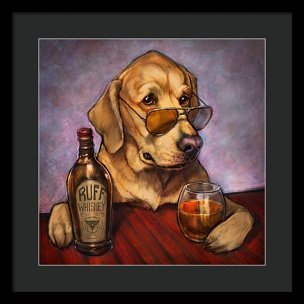 Ruff Whiskey - Framed Print