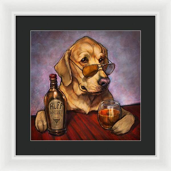 Ruff Whiskey - Framed Print