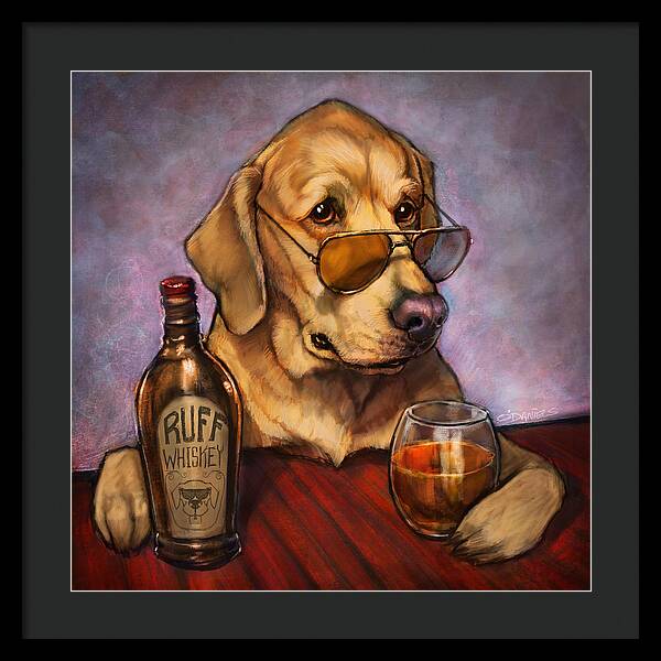 Ruff Whiskey - Framed Print