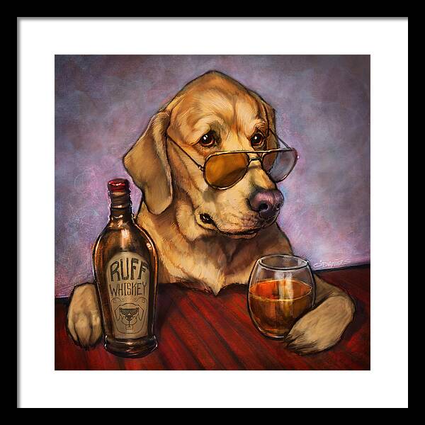 Ruff Whiskey - Framed Print