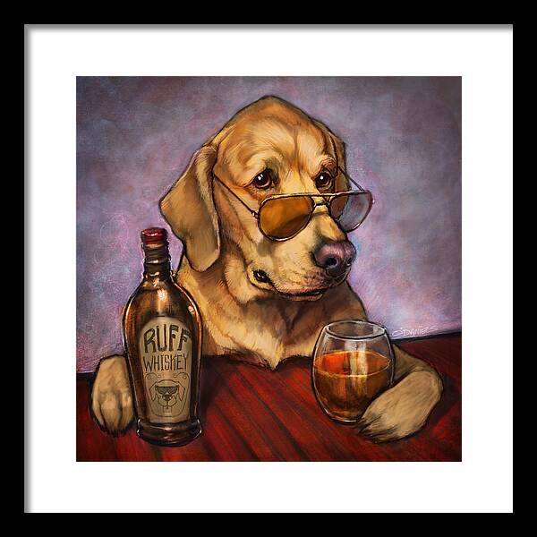 Ruff Whiskey - Framed Print