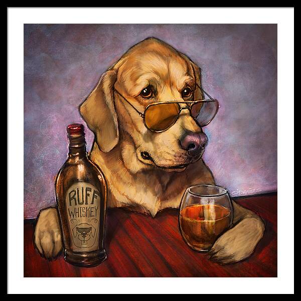 Ruff Whiskey - Framed Print