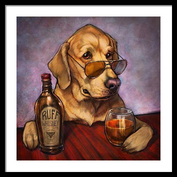 Ruff Whiskey - Framed Print