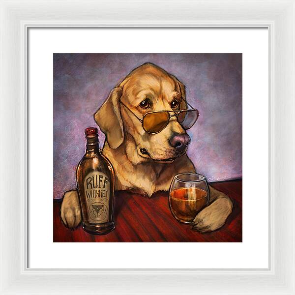 Ruff Whiskey - Framed Print