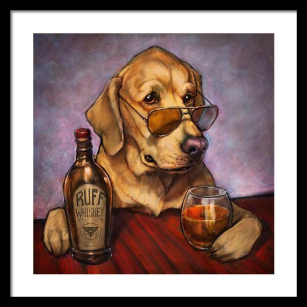 Ruff Whiskey - Framed Print