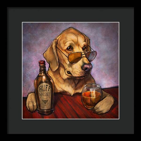 Ruff Whiskey - Framed Print