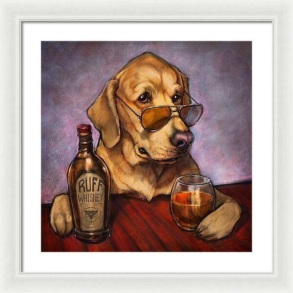 Ruff Whiskey - Framed Print