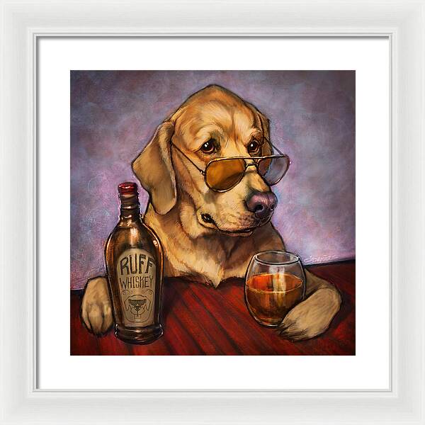 Ruff Whiskey - Framed Print