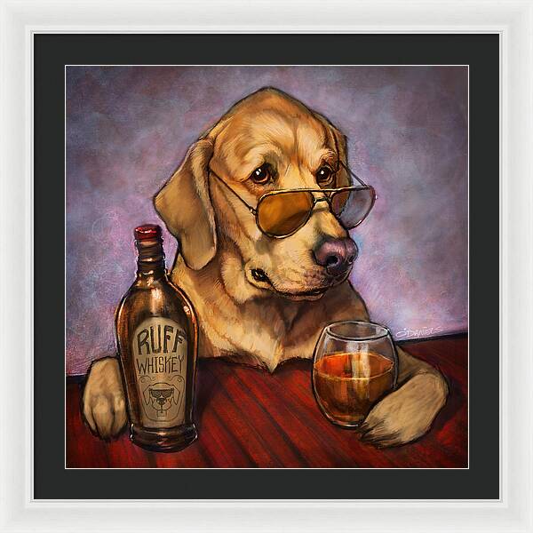 Ruff Whiskey - Framed Print